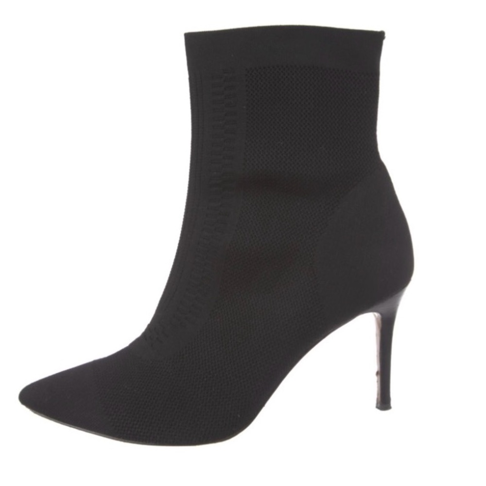 Louise et Cie Black Knit Ankle Boots